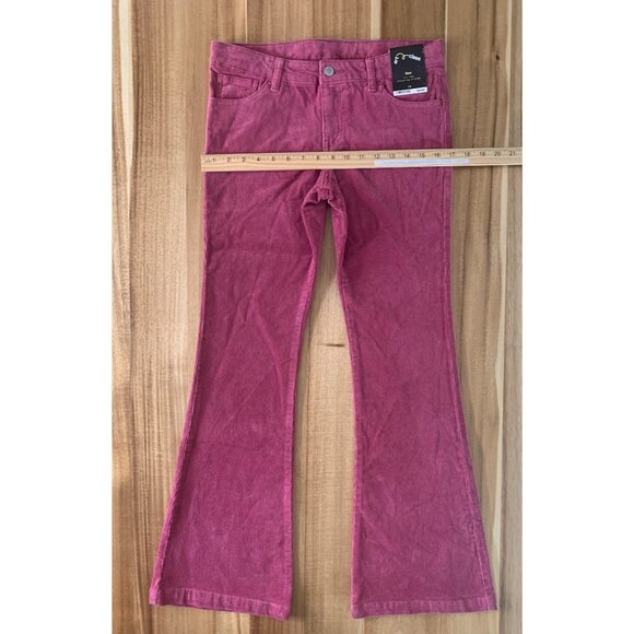 Art Class Junior Pink Corduroy Flare Pants Low Rise Retro Stretch Denim Size 16 - Picture 6 of 11